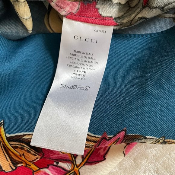 Gucci Boudoir Printed Wool-twill Kaftan Short Casual Dress - Picture 9 of 10
